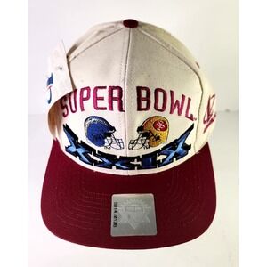 VTG Super Bowl XXIX 29 Snapback Hat Cap NFL LA Chargers 49ers Logo Athletic NWT